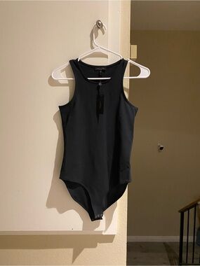 NWT rag & bone women’s Black Sleeveless One-Piece Bodysuit